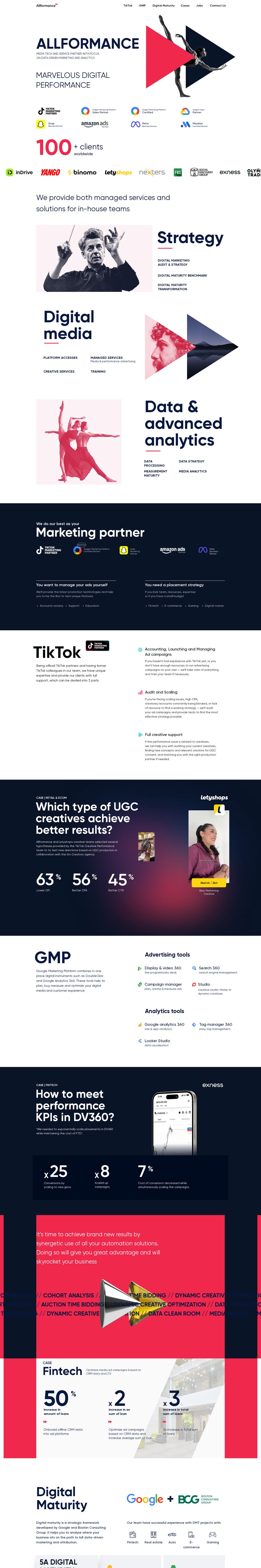 allformance.com — the Allformance website — screenshot of the site