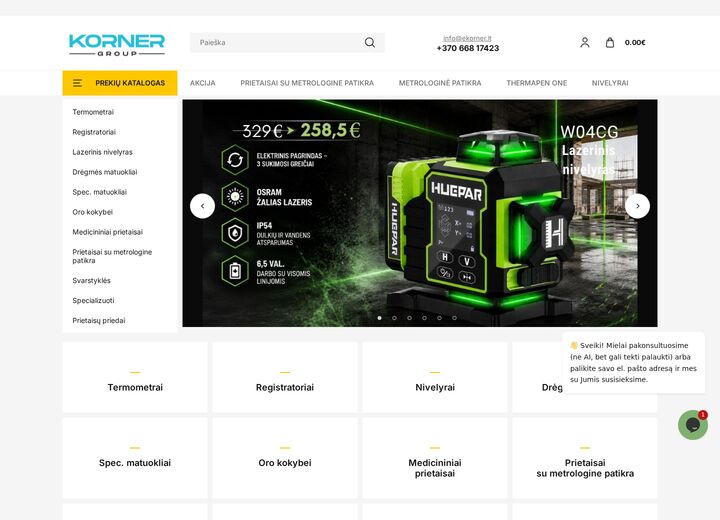 ekorner.lt — screenshot