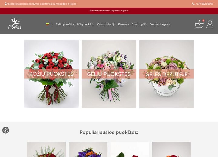 florika.lt — screenshot