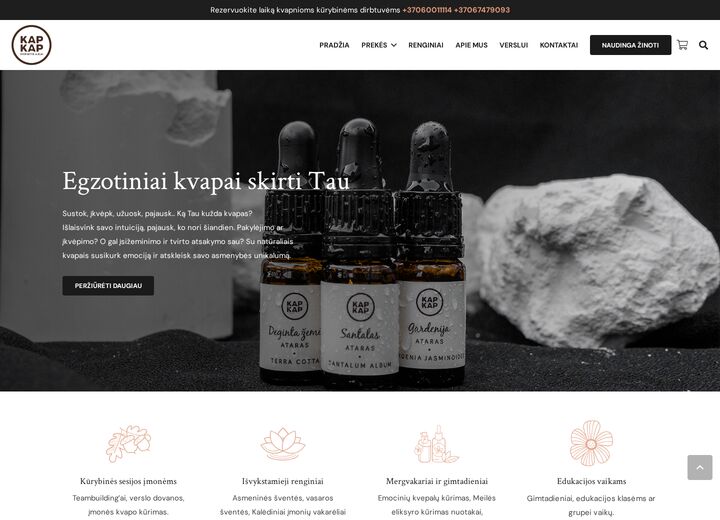 kapkap.lt — screenshot