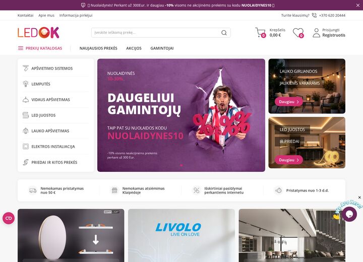 ledok.lt — screenshot