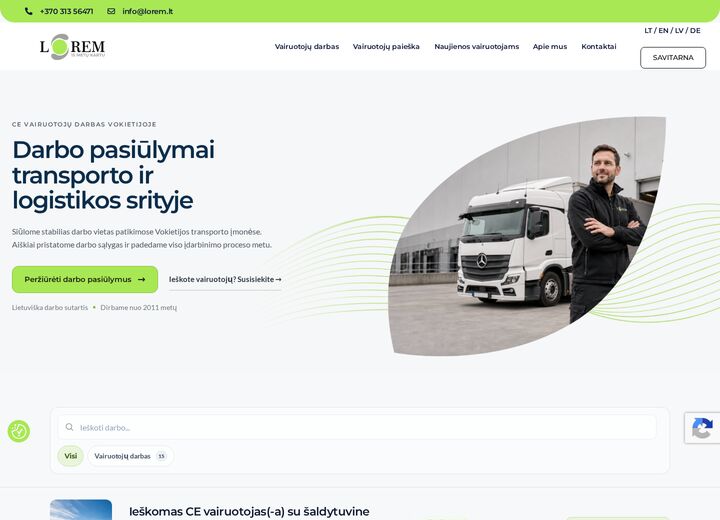 lorem.lt — screenshot