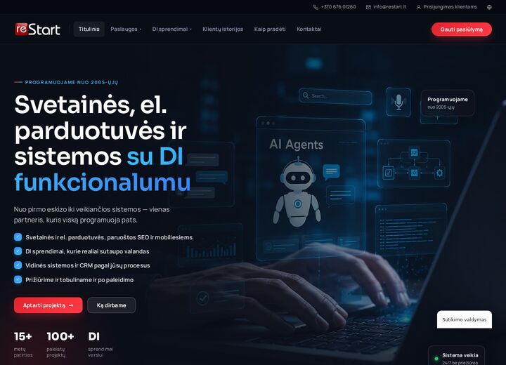 restart.lt — screenshot