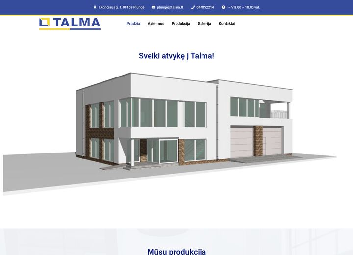 talma.lt — screenshot